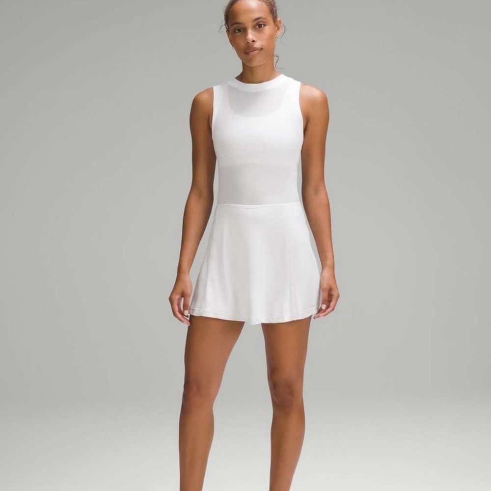 lululemon athletica White Cut Out Backless Tank Top